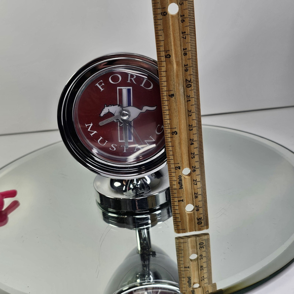 Ford Mustang Headlamp Style Desk Clock Battery Operated Read Description - Picture 10 of 11